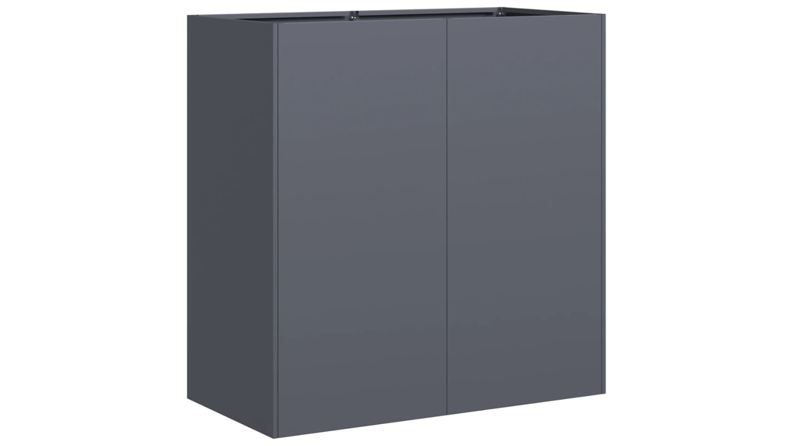 vidaXL Cold-Rolled Steel 80 x 40 x 80cm Planter - Anthracite