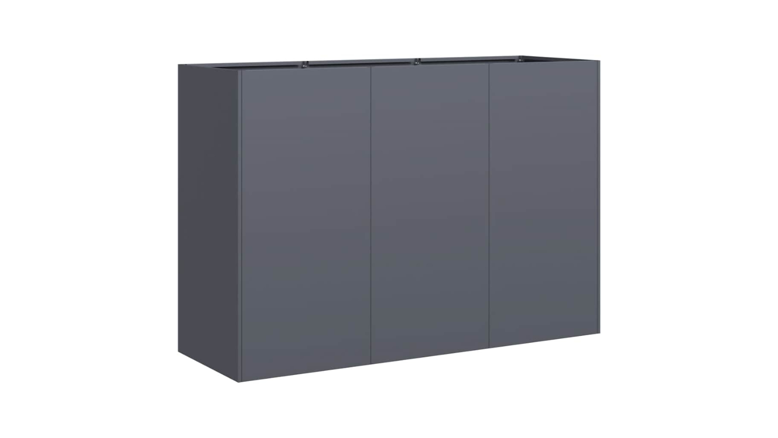 vidaXL Cold-Rolled Steel 120 x 40 x 80cm Planter - Anthracite