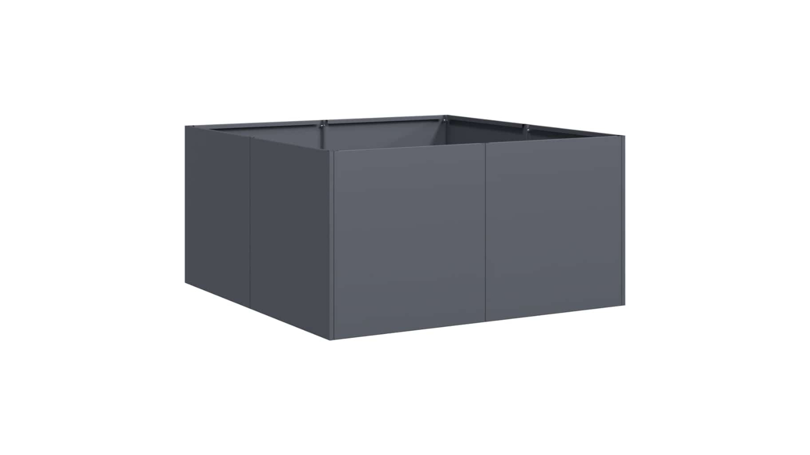vidaXL Cold-Rolled Steel 80 x 80 x 40cm Planter - Anthracite