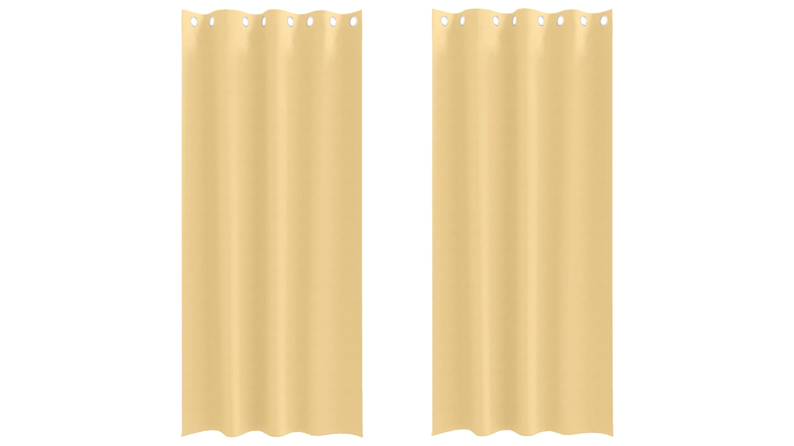 vidaXL Polyester Blackout Curtain Set - Beige