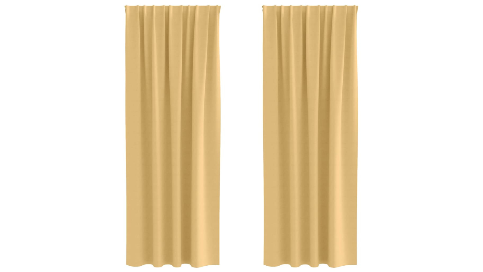 vidaXL Polyester Modern Blackout Curtain - Beige