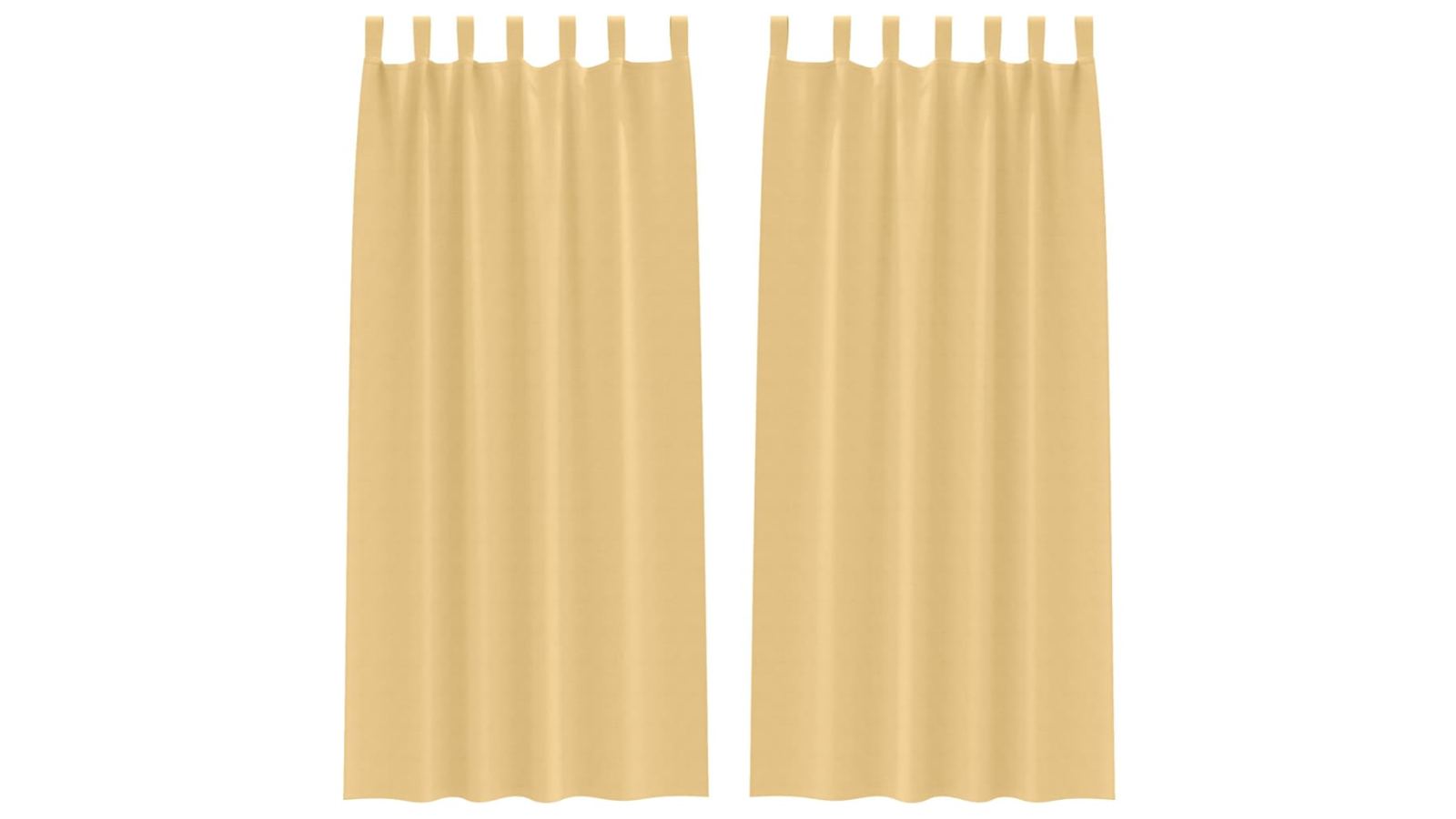 vidaXL Modern Polyester Blackout Curtain - Beige