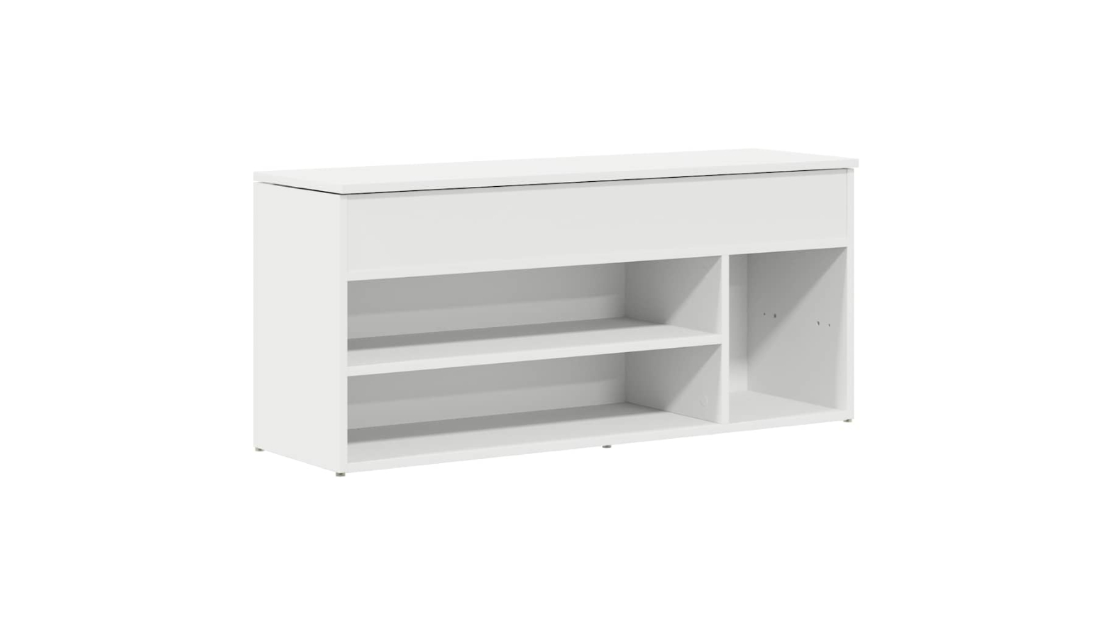 vidaXL Engineered Wood 102 x 30.5 x 45cm Shoe Bench - White
