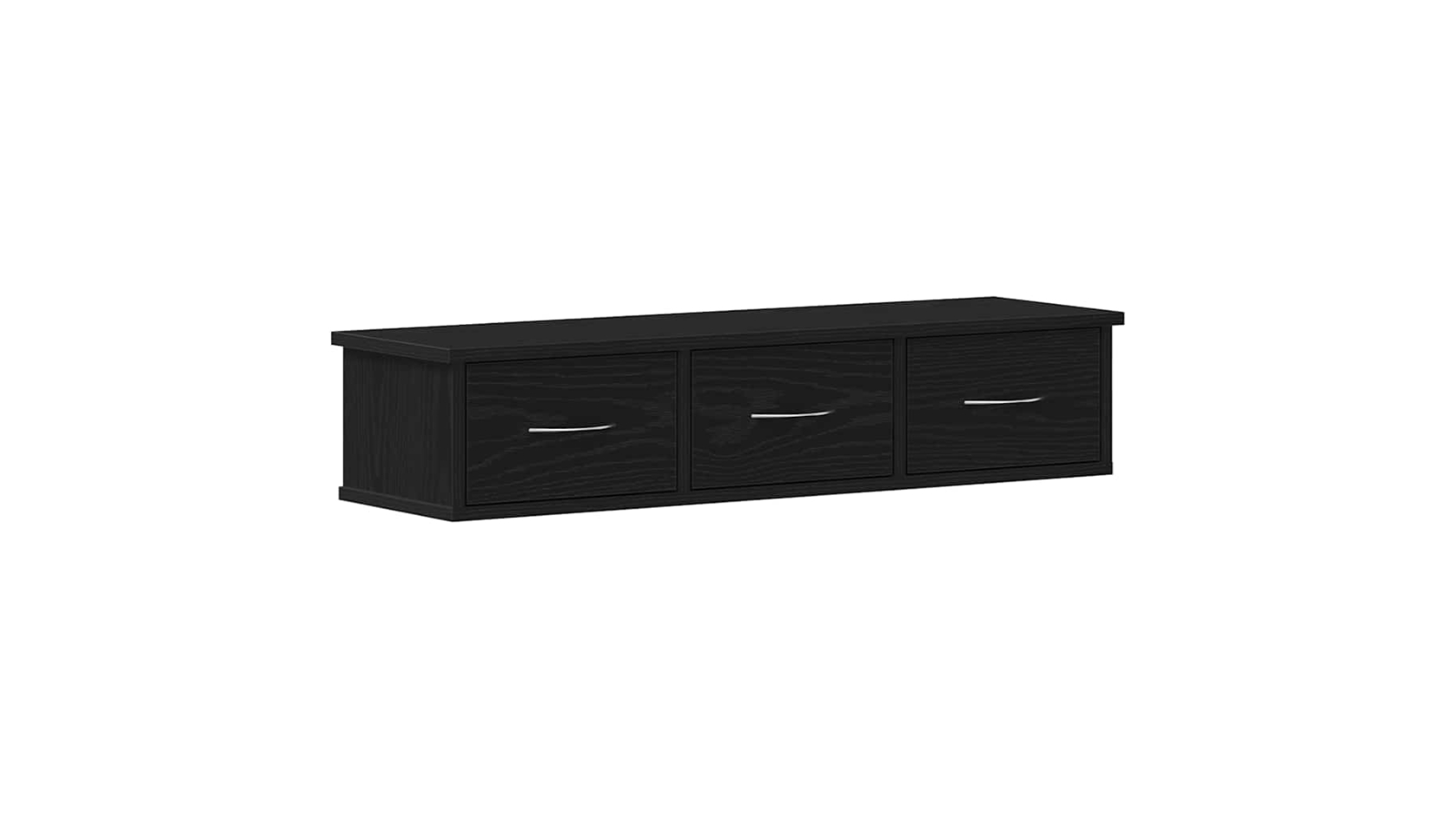 vidaXL Black Oak Engineered Wood 88 x 26 x 18.5cm Wall Cabinet