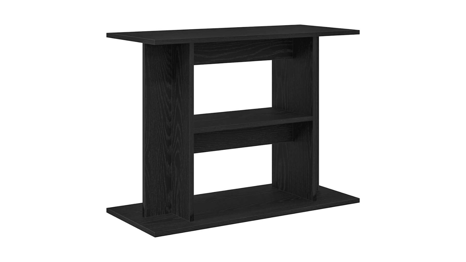 vidaXL Black Oak Engineered Wood Aquarium Stand - 80 x 35 x 60cm