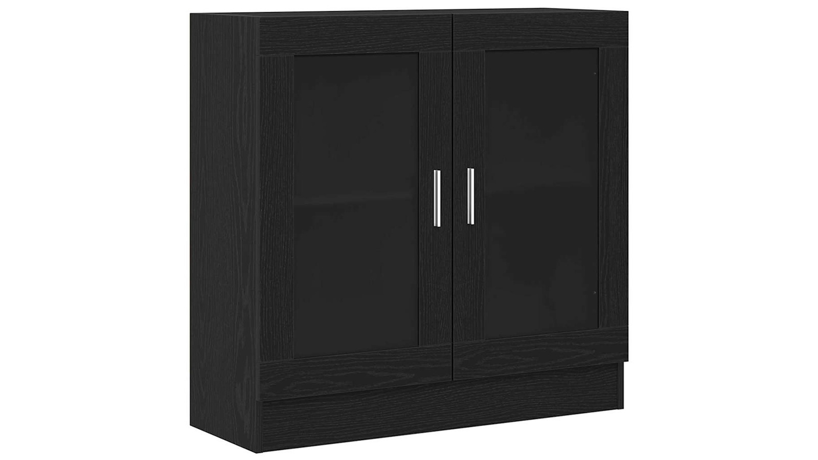 vidaXL Black Oak Engineered Wood 82.5 x 30.5 x 80cm Book Cabinet