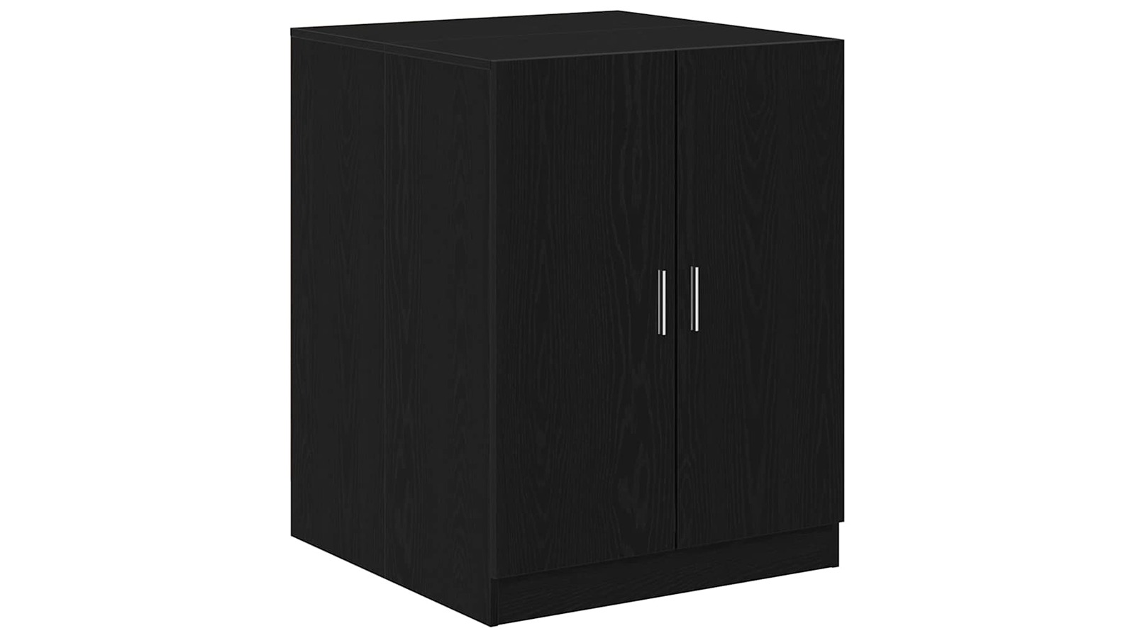 vidaXL Black Oak 70.5 x 71.5 x 91.5cm Washing Machine Cabinet