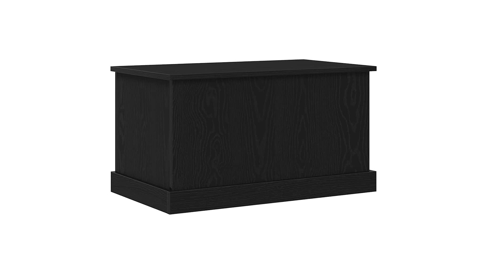 vidaXL Black Oak Engineered Wood 70 x 40 x 28cm Storage Box