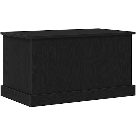 vidaXL Black Oak Engineered Wood 70 x 40 x 28cm Storage Box