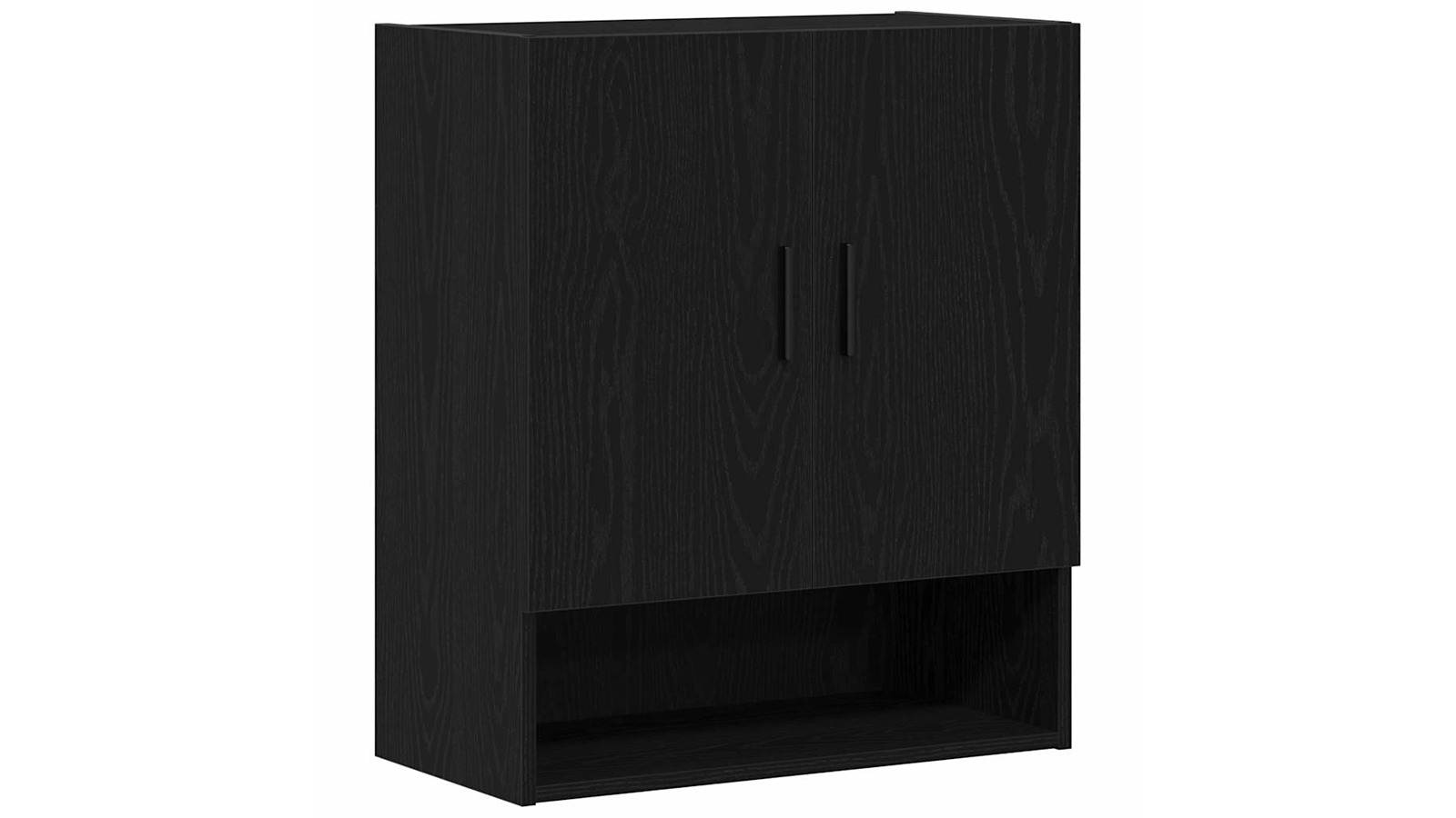 vidaXL Black Oak Engineered Wood 60 x 31 x 70cm Wall Cabinet