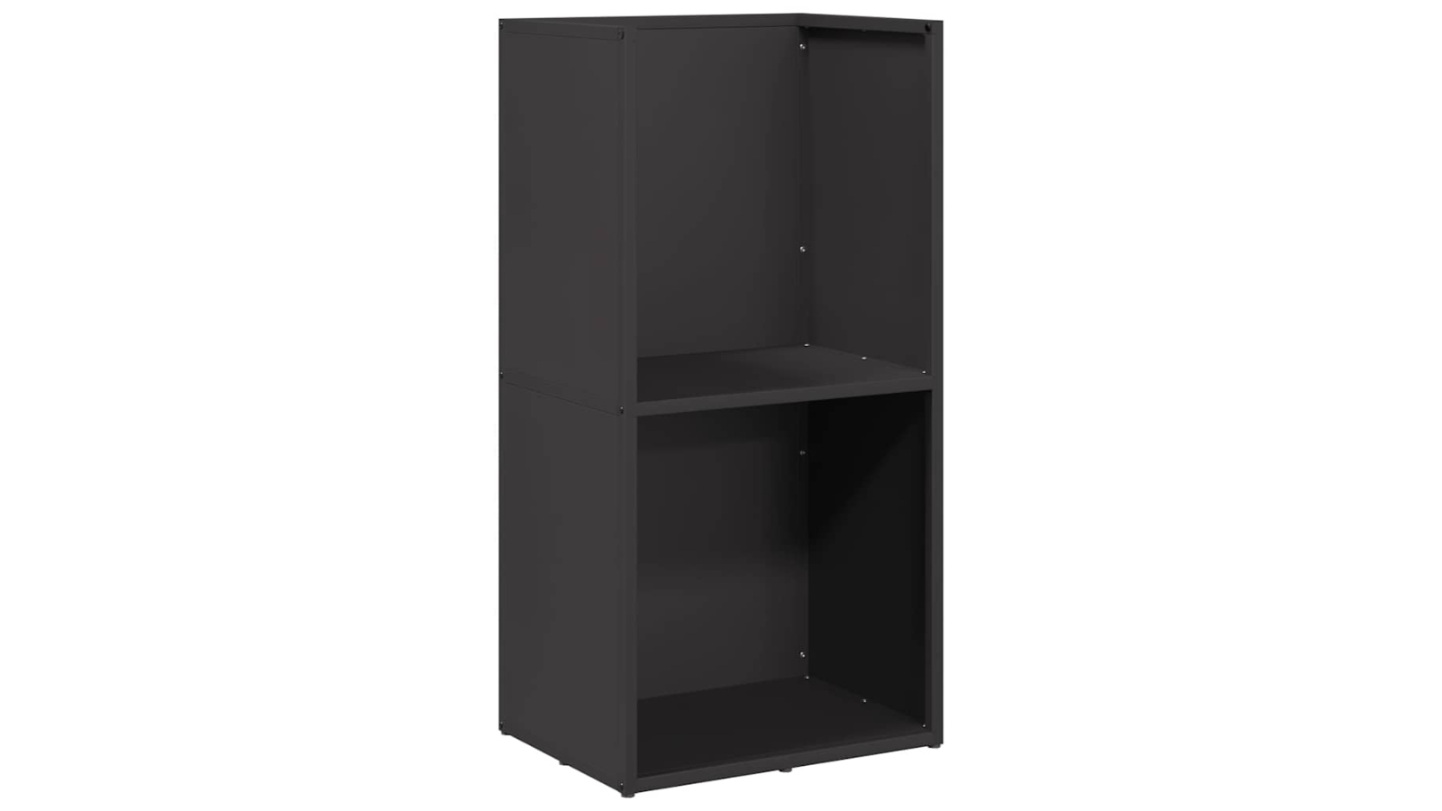 vidaXL Black Cold-Rolled Steel 40 x 30 x 80cm Firewood Rack