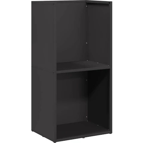 vidaXL Black Cold-Rolled Steel 40 x 30 x 80cm Firewood Rack