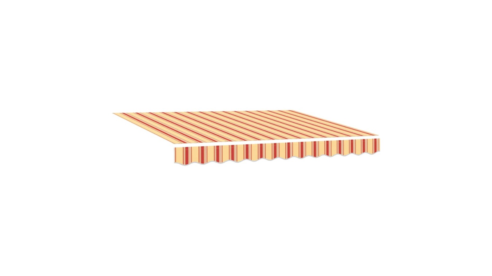 vidaXL Yellow/Orange Retractable Awning - 300 x 250cm
