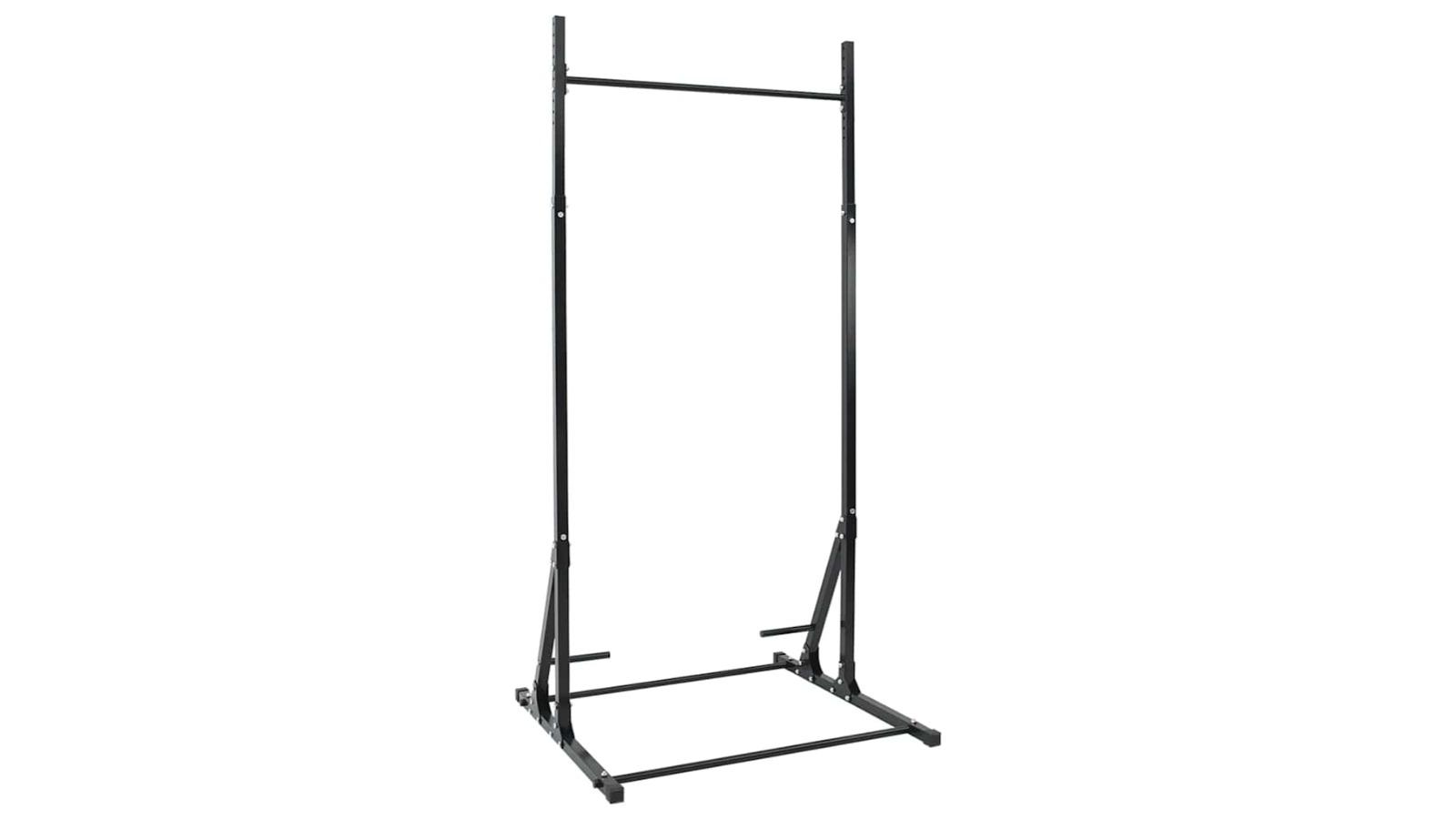 vidaXL Black Manual Pull-Up Bar Station - 100.5 x 102 x 234.5cm