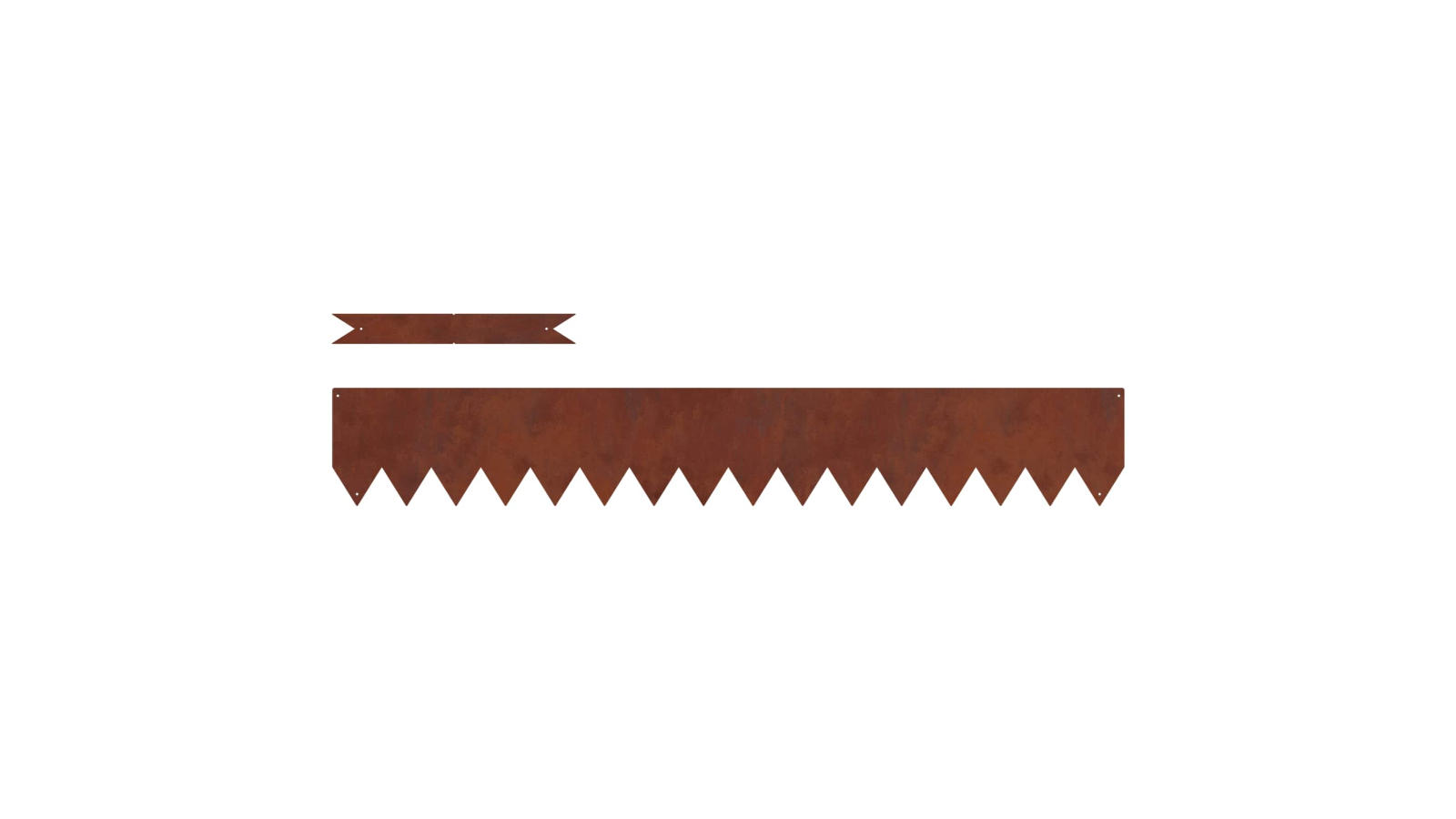 vidaXL 20 Piece Rusty Weathering Steel 100 x 0.05 x 30cm Lawn Edging