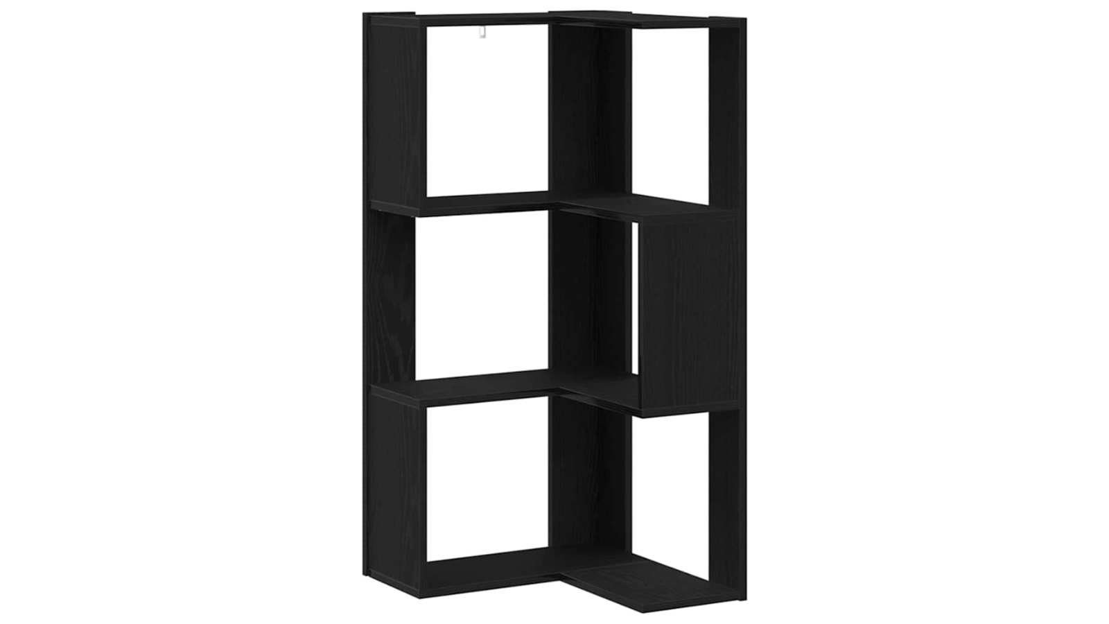 vidaXL Black Oak Bookcase - 50 x 50 x 102cm