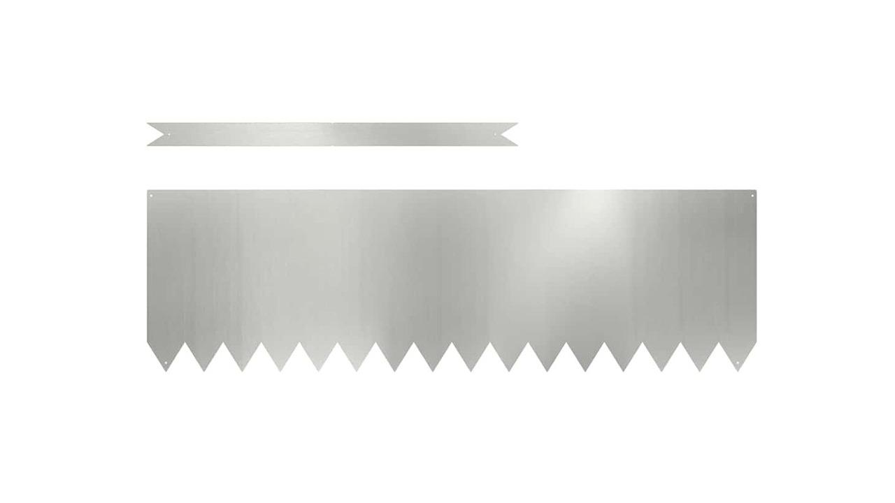 vidaXL 30 Piece Galvanised Steel 100 x 0.05 x 30cm Lawn Edging - Silver