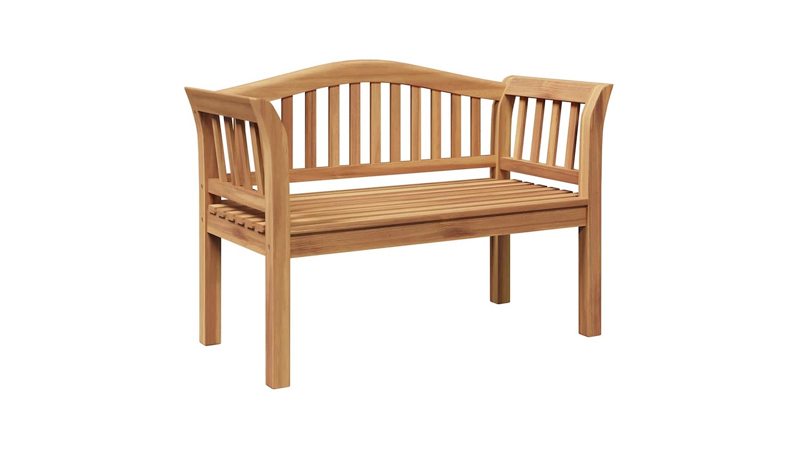 vidaXL Brown Solid Teak Wood 120 x 53.5 x 85cm Garden Bench
