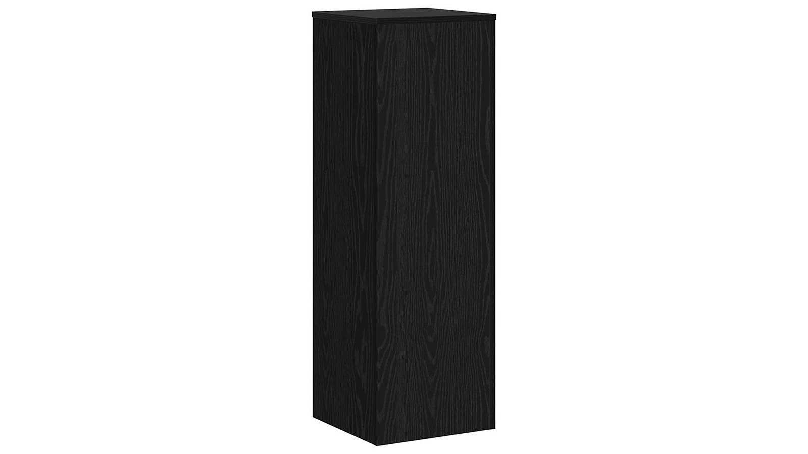 vidaXL Black Oak Engineered Wood 33 x 33 x 100cm Plant Stand