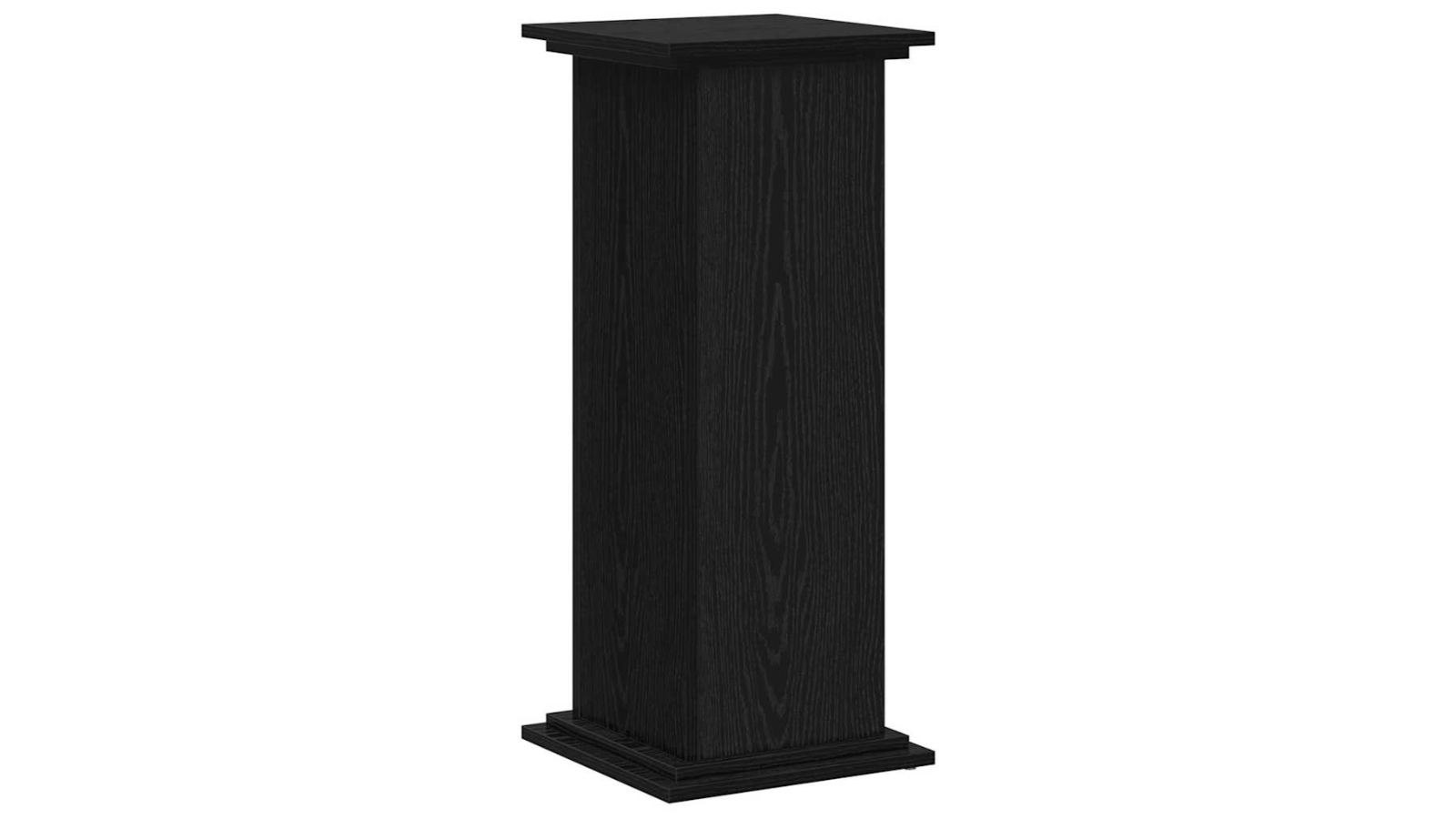 vidaXL Black Oak Engineered Wood Plant Stand - 33 x 33 x 80cm