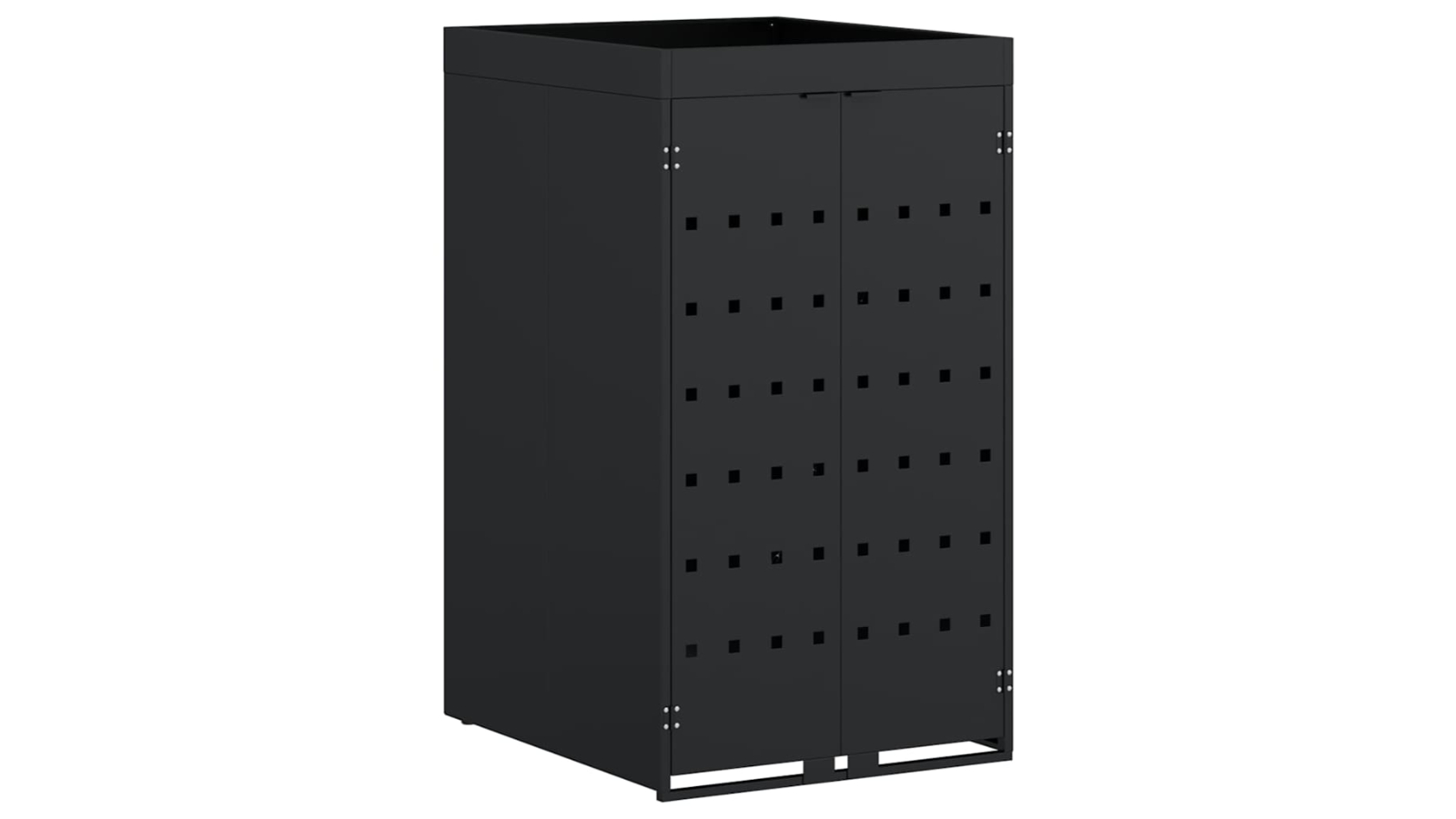 vidaXL 240 Litre Wheelie Bin Storage with Planter Roof- Black