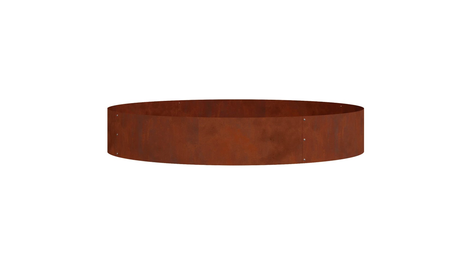 vidaXL  Brown Weathering Steel 120 x 120 x 20cm Ring Planter