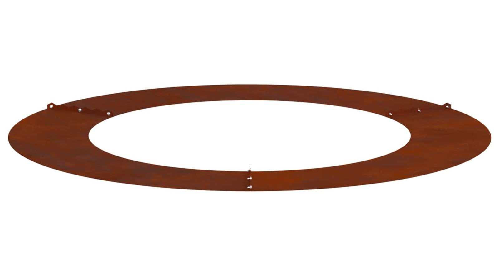 vidaXL Brown Weathering Steel Flat Tree Ring - 90cm
