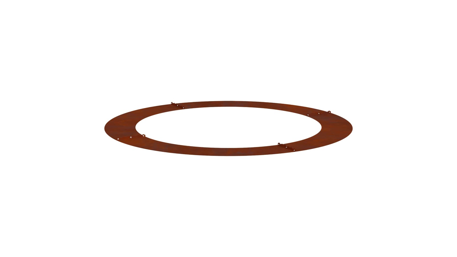 vidaXL Brown Weathering Steel Suitable for Flat Tree Ring - 120cm