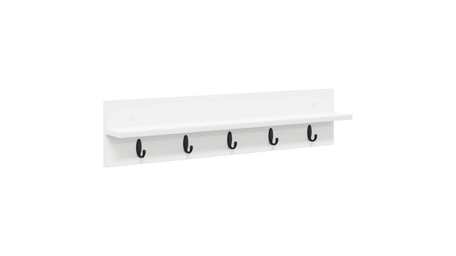 vidaXL White Engineered Wood 80 x 10.5 x 18cm Wall-Mounted Coat Rack