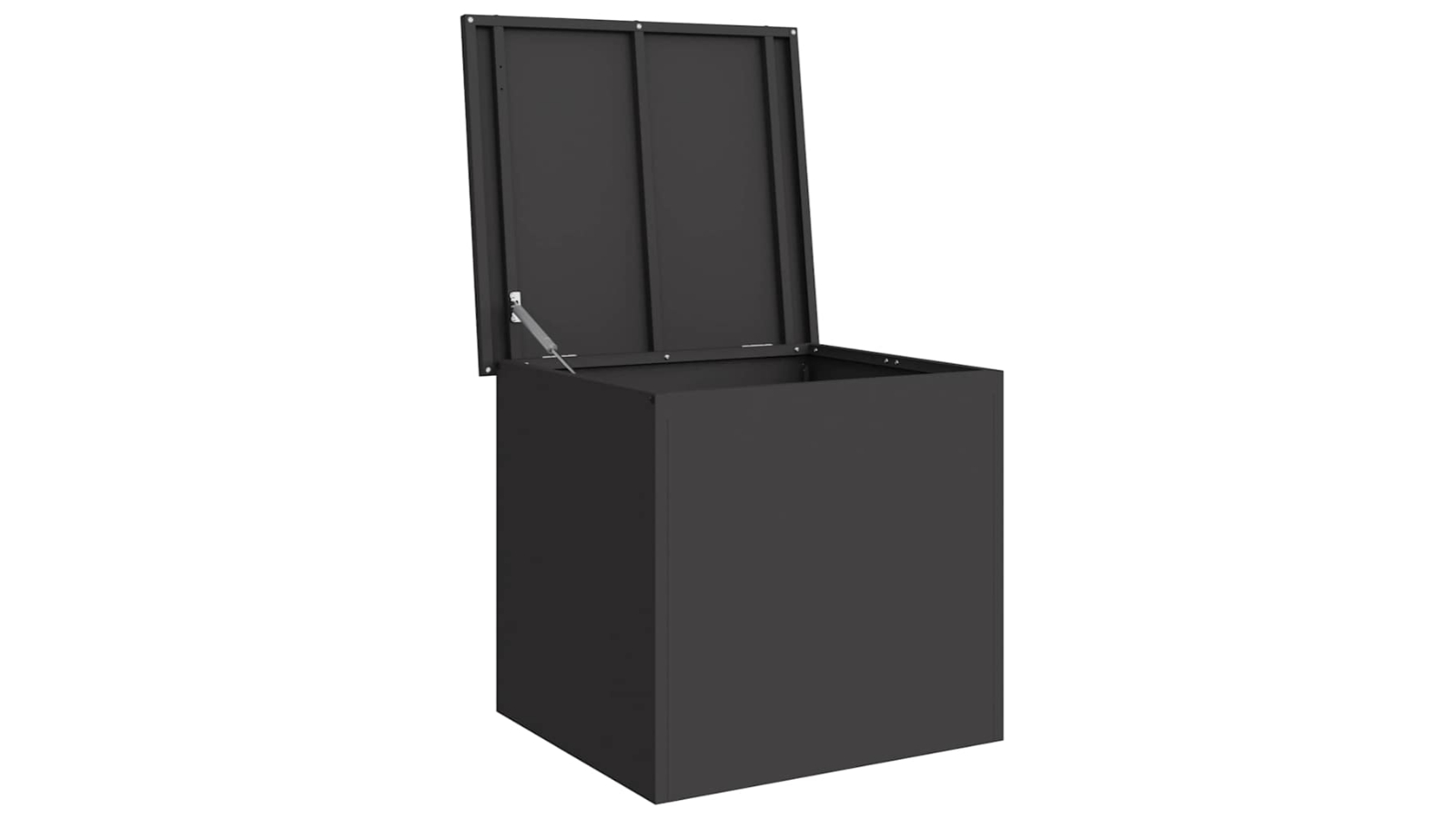 vidaXL Black Outdoor 55 x 50.5 x 50cm Storage Box