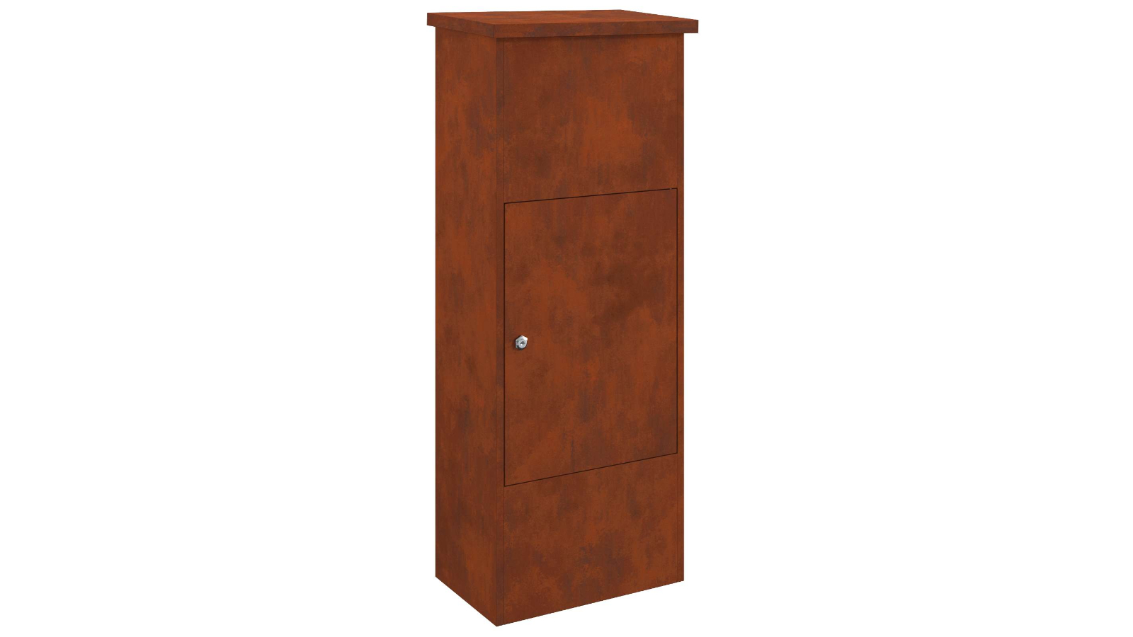vidaXL 44.5 x 29 x 110.5cm Weathering Steel Parcel Drop Box - Rusty