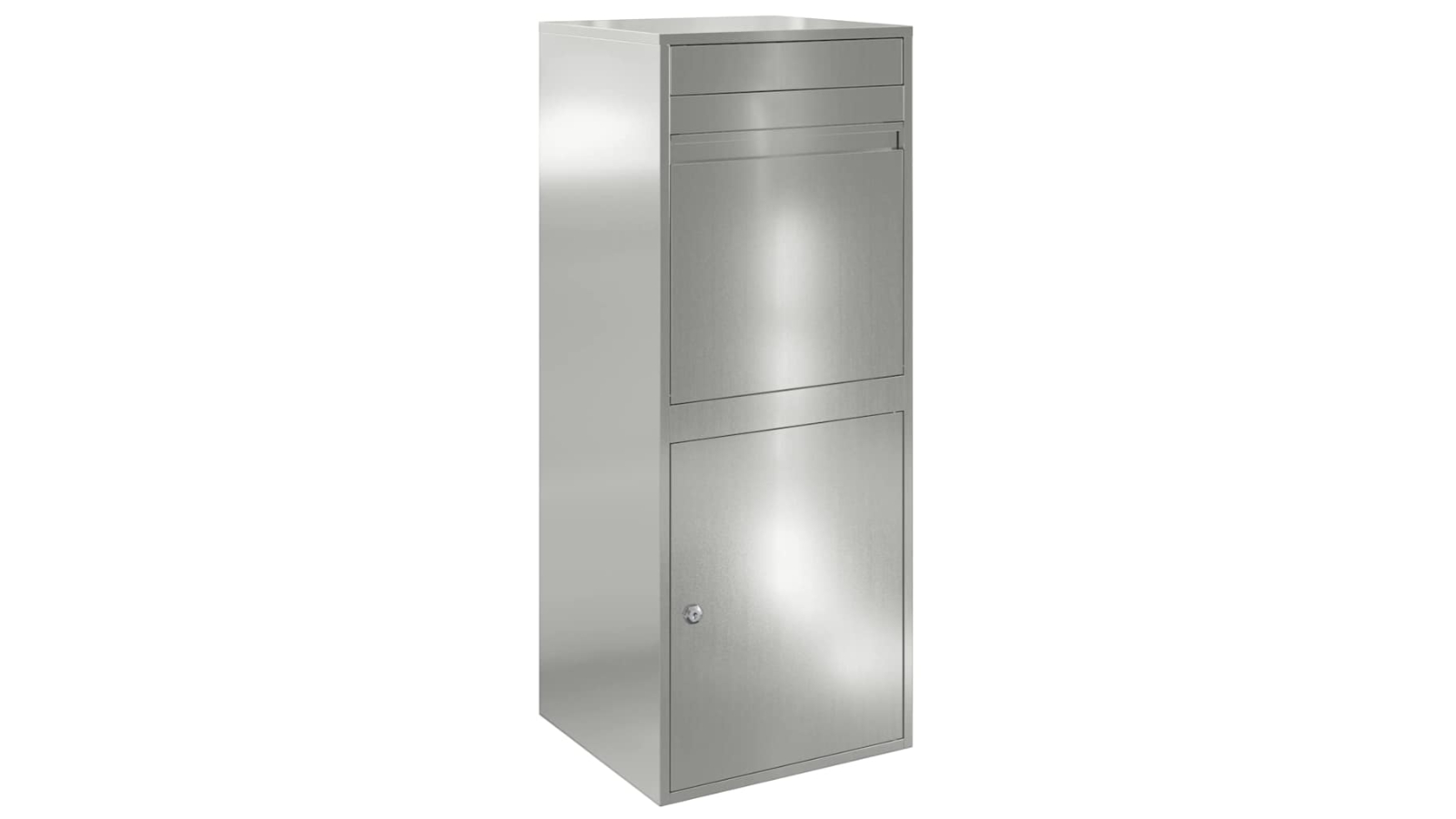 VidaXL 41 x 38 x 103cm Galvanised Steel Parcel Drop Box