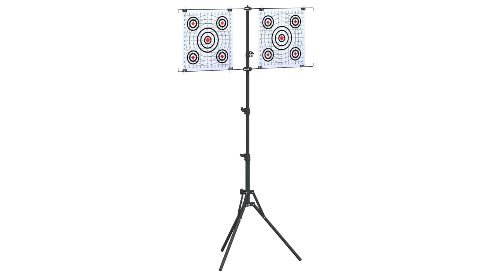 vidaXL Black/White Metal 82,5 x 51 x 150cm Target Stand Folding