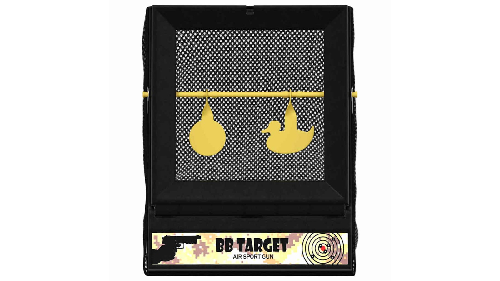 vidaXL Black Plastic 19 x 26 x 25cm Airsoft Target