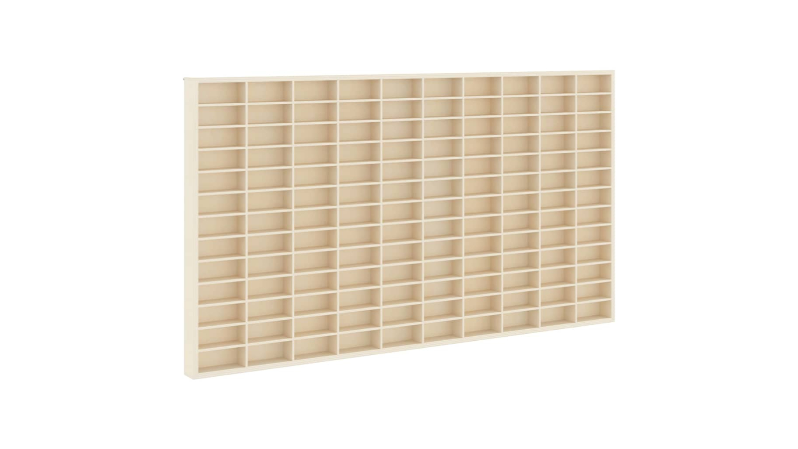 vidaXL Beige Engineered Wood 98 x 4.5 x 55cm Wall Display Case