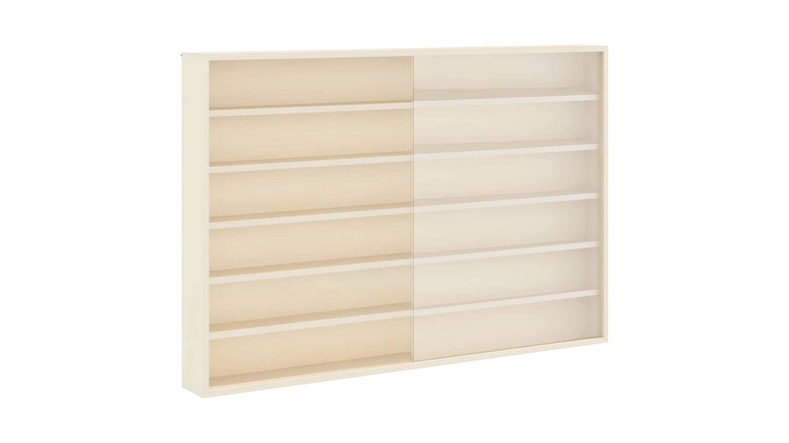 vidaXL Brown Plywood Wooden Collector's Display Case - 80 x 8.5 x 54cm