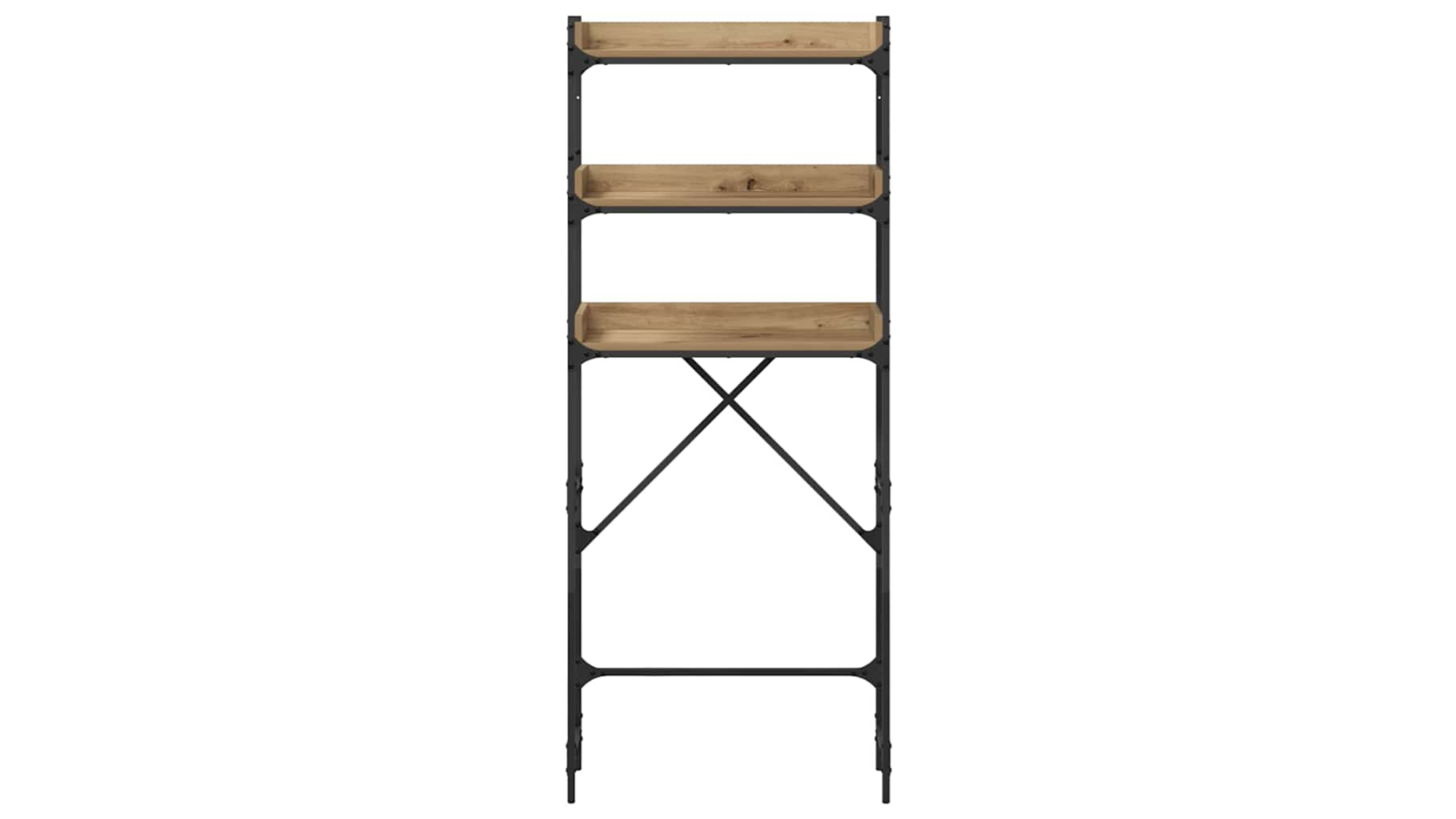 vidaXL  67 x 25 x 163cm Engineered Wood Washing Machine Shelf - Artisan Oak