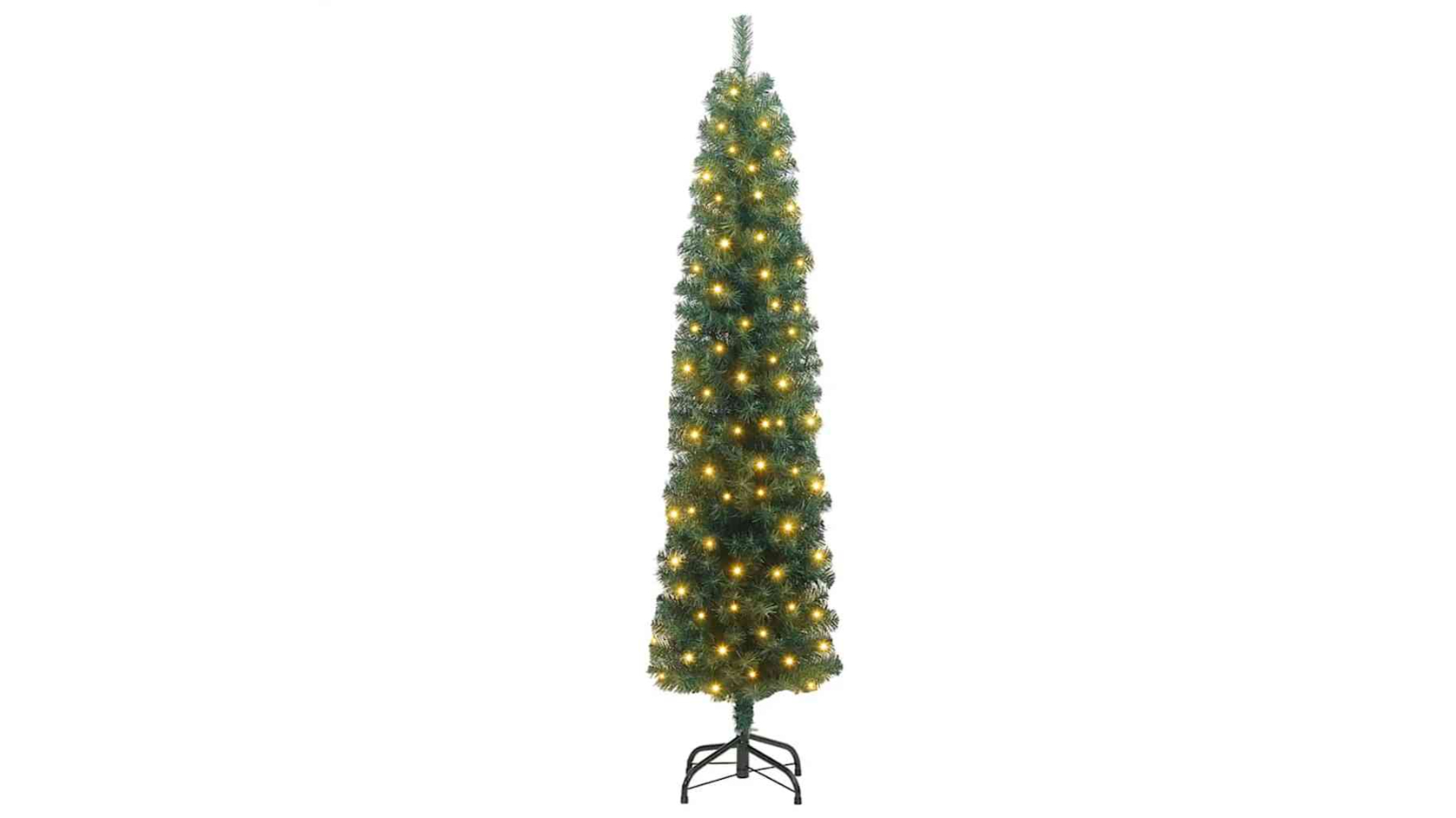 vidaXL 240cm Artificial Christmas Tree with 300 LED and Stand - Green