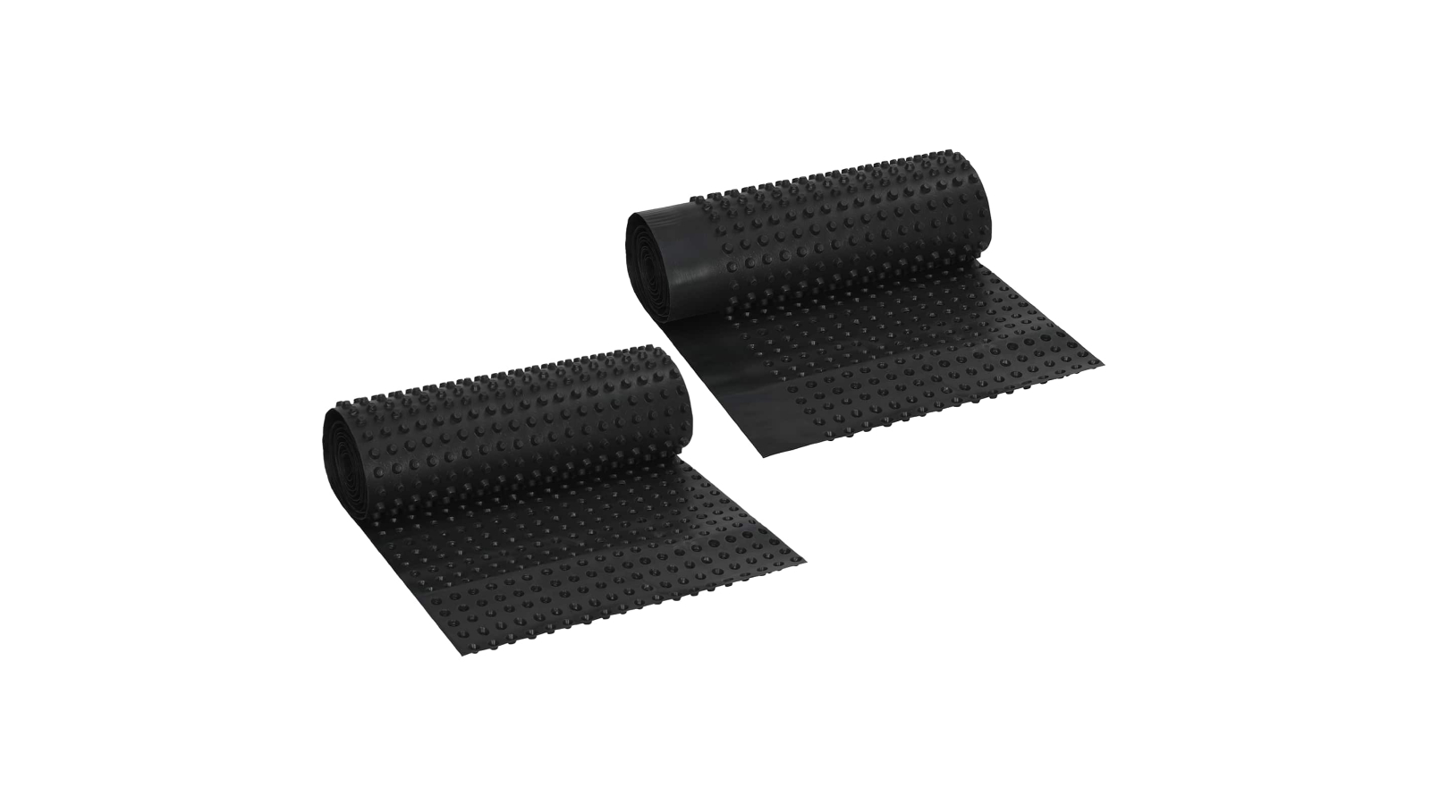 vidaXL 2 Piece Black HDPE Dimpled Drainage Sheet - 0.5 x 20m
