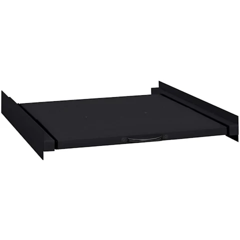 vidaXL 60 x 60 x 8cm Steel Washing Machine Intermediate Shelf - Black