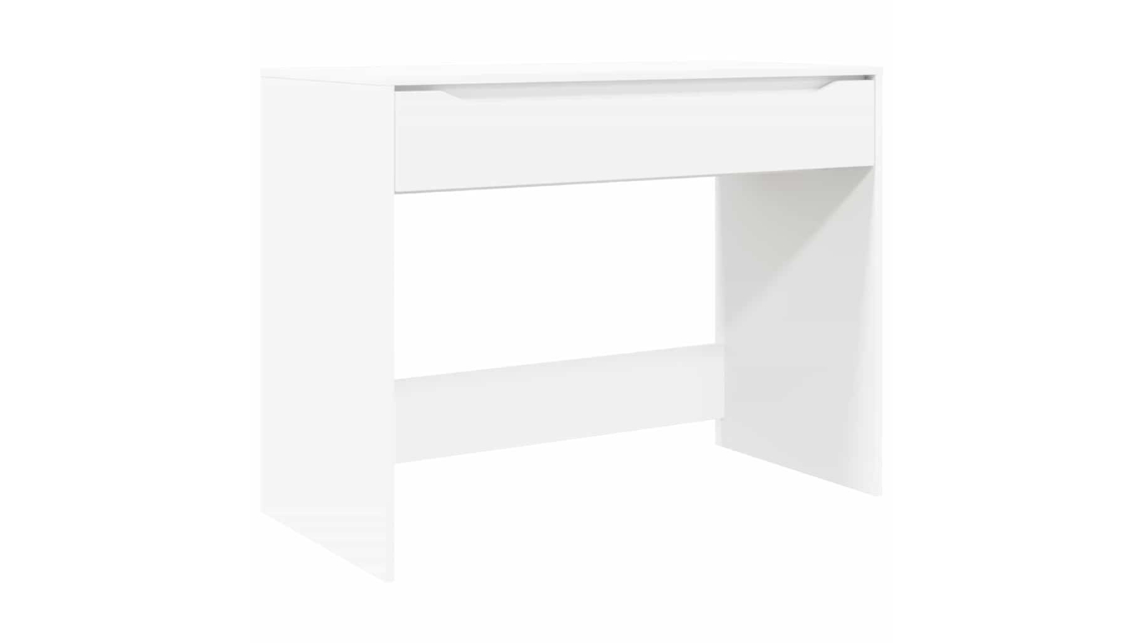 vidaXL White Engineered Wood  100 x 50 x 78cm Desk with Drawer