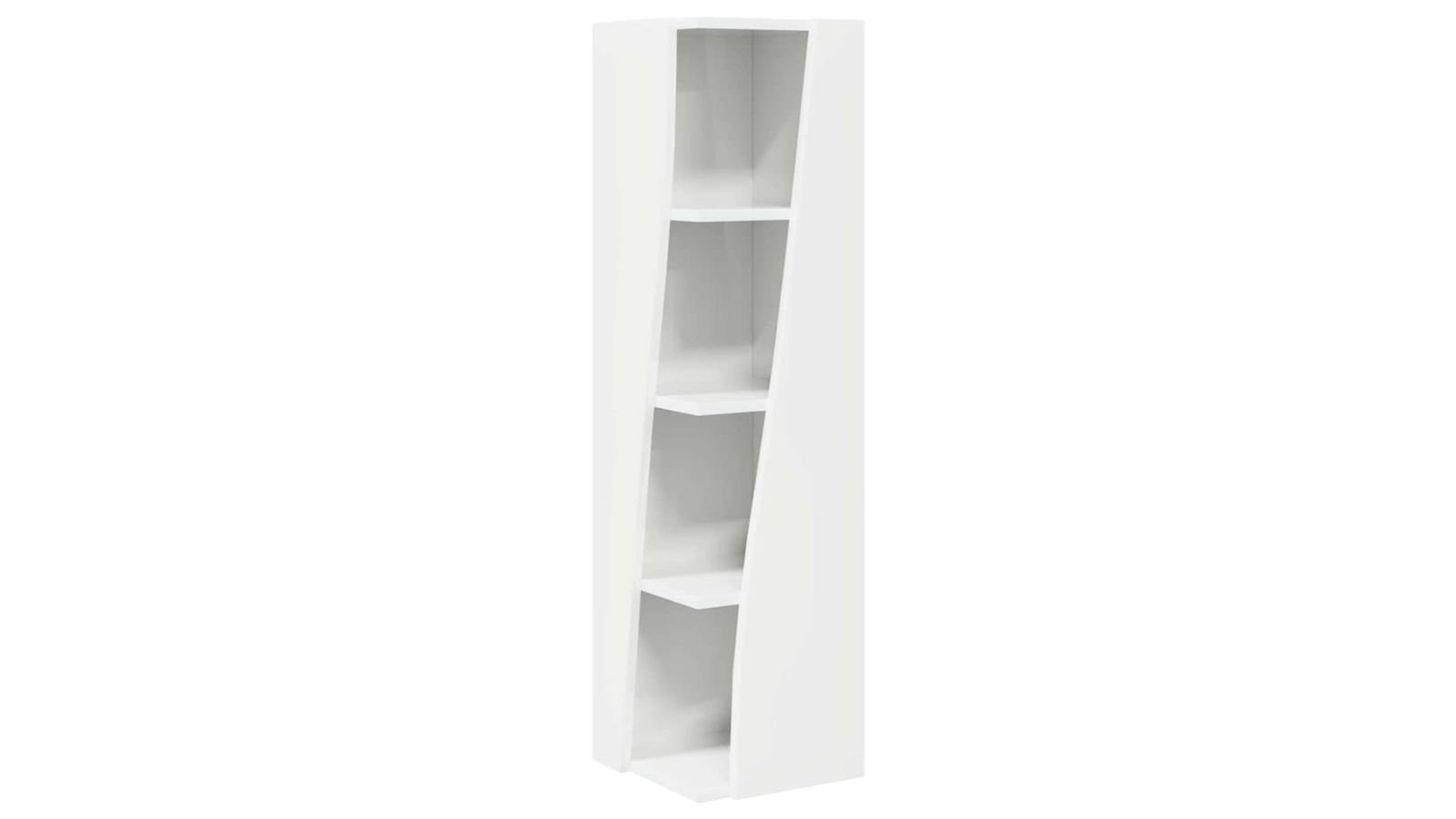 vidaXL Engineered Wood 27.5 x 27 x 102cm Corner Cabinet - High Gloss White