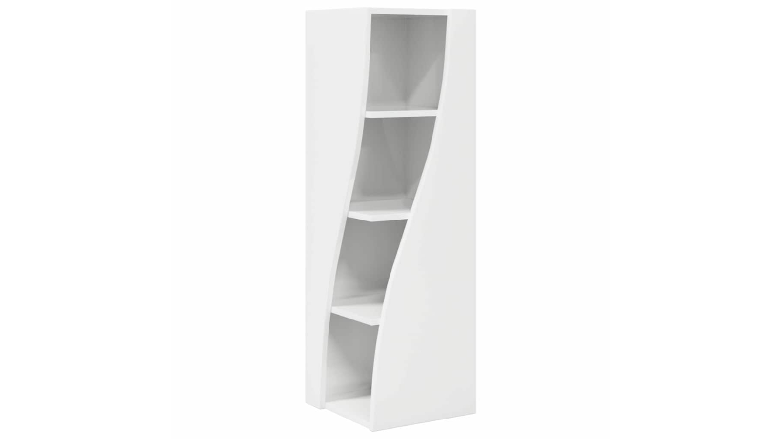 vidaXL Engineered Wood 32 x 32 x 102cm Corner Cabinet - High Gloss White