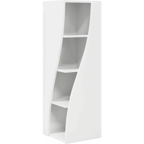 vidaXL Engineered Wood 32 x 32 x 102cm Corner Cabinet - High Gloss White