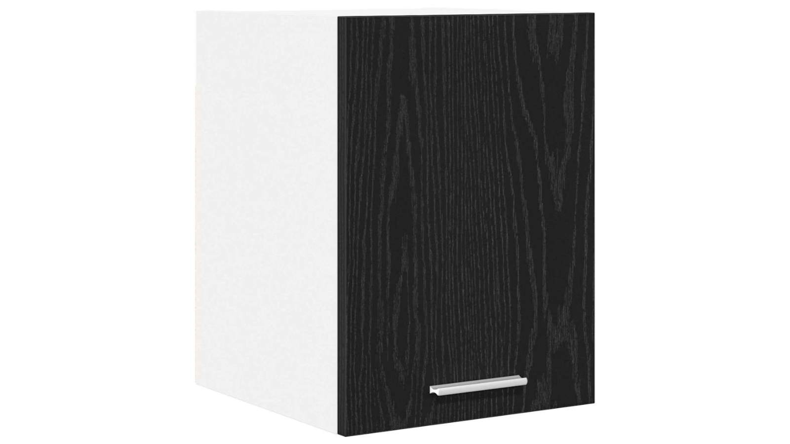 vidaXL Black Oak/White Hanging Cabinet with Door - 30 x 31 x 40cm