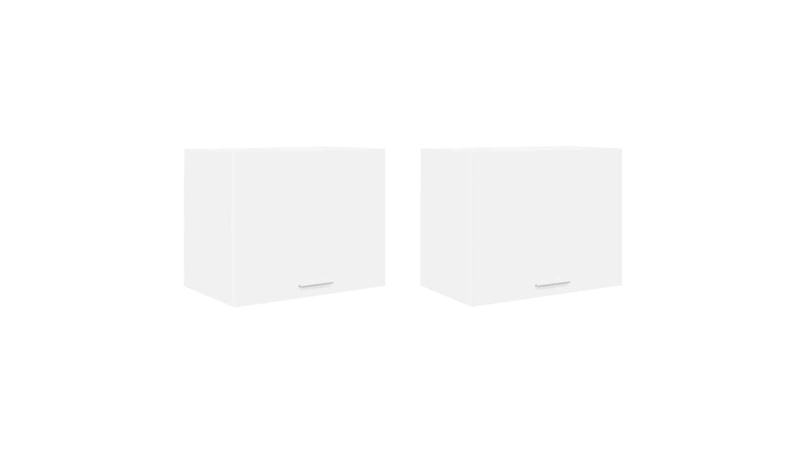 vidaXL White Engineered Wood 2 Piece Hanging Cabinet - 50 x 31 x 40cm