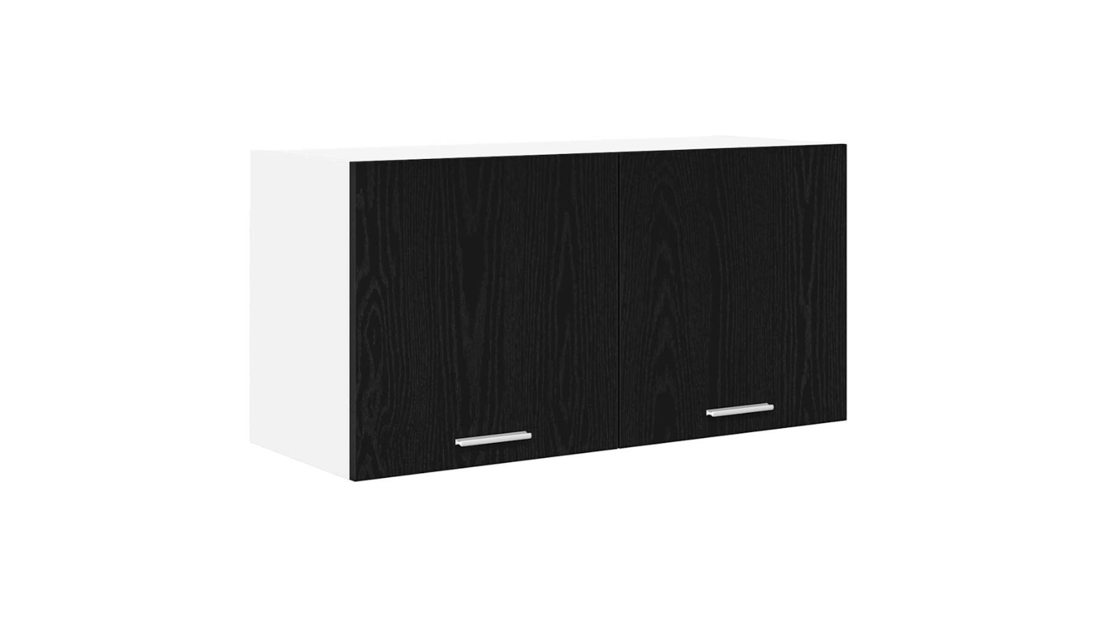 vidaXL Engineered Wood Black Oak Hanging Cabinet - 80 x 31 x 40cm