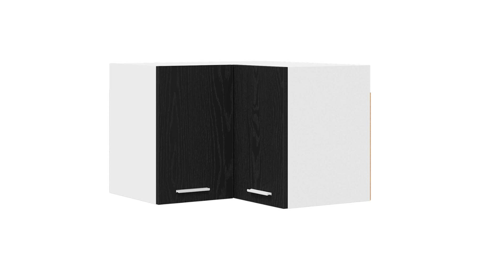 vidaXL Black Oak/White Hanging Cabinet - 57 x 57 x 40cm