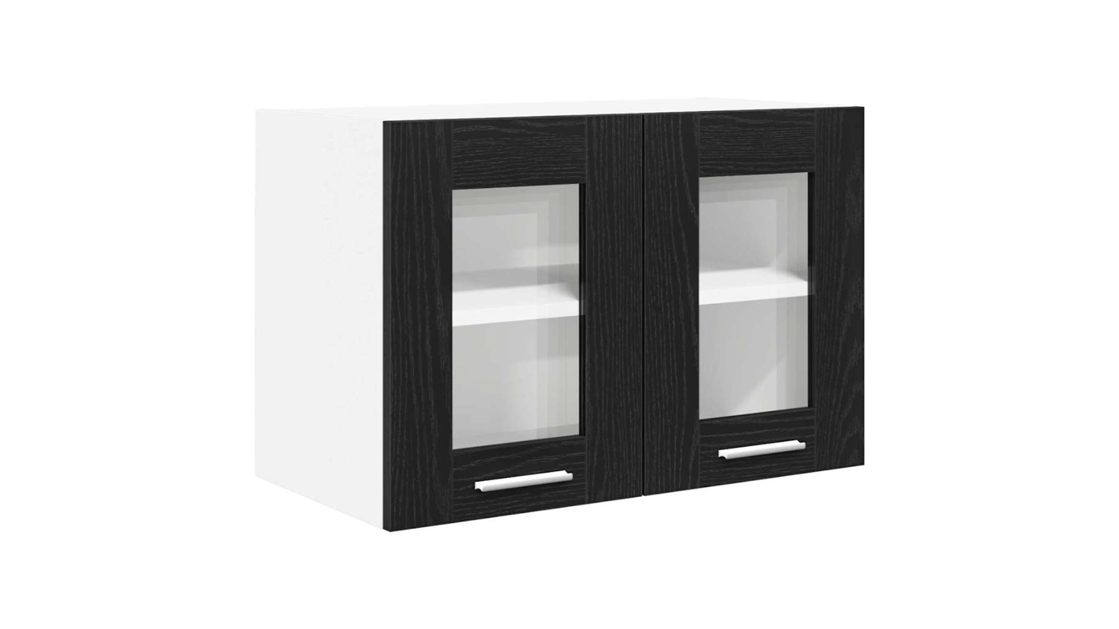 vidaXL Engineered Wood Black Oak Hanging Cabinet - 60 x 31 x 40cm