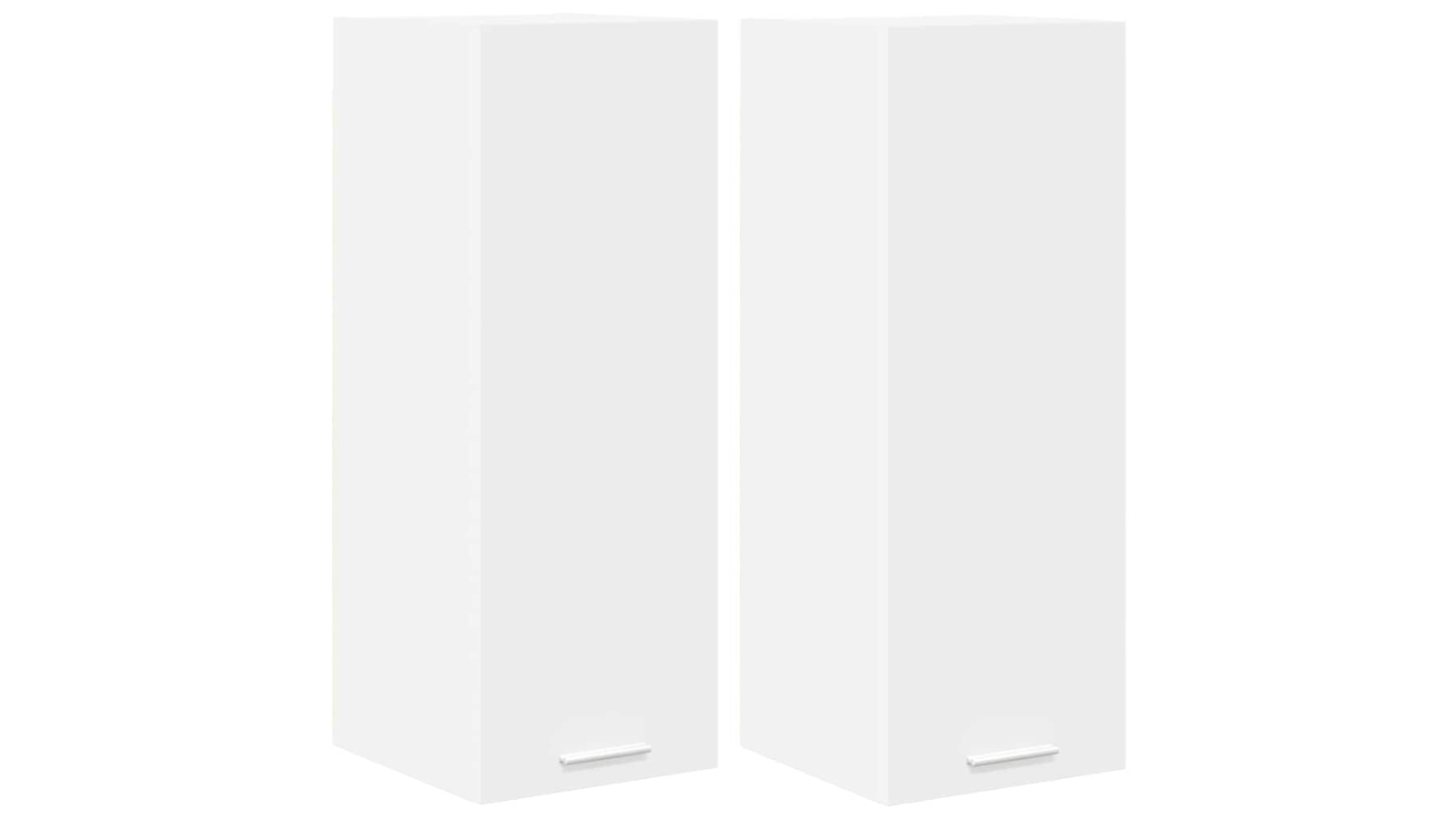 vidaXL White Engineered Wood 2 Piece Hanging Cabinet - 30 x 31 x 80cm